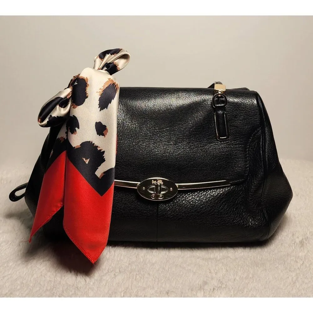 Coach Madison Madeline East/West Satchel 25169 – Black/Gold